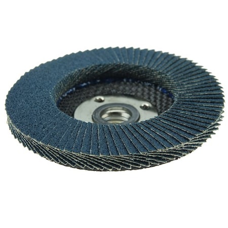Weiler 4-1/2" High Density Flap Disc, Flat (TY27), 60Z, 5/8"-11  UNC 31391